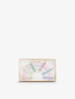 Meri-Meri Glitter-embellished Metal Hair Slides Set Of Six