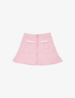 SELF PORTRAIT Patch-pocket Woven Mini Skirt 4-12 Years