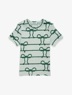 Mini Rodini Bow And Rope Graphic-print Stretch-cotton T-shirt 18 Months-11 Years