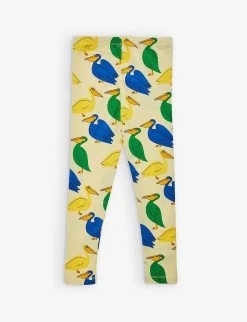 Mini Rodini Pelican-print Elasticated-waist Stretch-cotton Leggings 18 Months-11 Years 5 Mini Rodini Pelican-print Elasticated-waist Stretch-cotton Leggings 18 Months-11 Years -Kid Couture R04131144 YELLOW ALT02