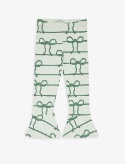 Mini Rodini Rope-print Flared-leg Stretch-cotton Leggings 18 Months-11 Years