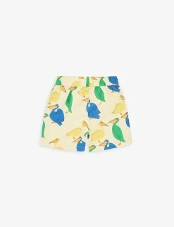 Mini Rodini Pelican-print Elasticated-waist Swim Shorts 18 Months-11 Years -Kid Couture R04131153 YELLOW ALT02
