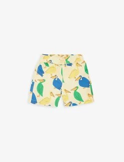 Mini Rodini Pelican-print Elasticated-waist Swim Shorts 18 Months-11 Years