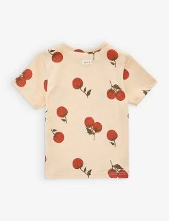 Graphic-print Organic-cotton T-shirt 0-6 Years -Kid Couture R04131276 TOMATO ALT02
