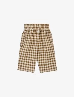 Gingham-print Organic-cotton Shorts 6 Months-4 Years 5 Gingham-print Organic-cotton Shorts 6 Months-4 Years -Kid Couture R04131283 OLIVE ALT02
