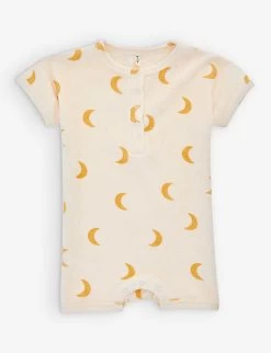 Graphic-print Organic-cotton Babygrow 0-12 Month