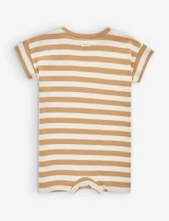 Striped Organic-cotton Body 0-12 Months -Kid Couture R04131286 GOLD ALT02