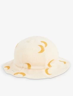 Graphic-print Organic-cotton Bucket Hat -Kid Couture R04131290 HONEY ALT02