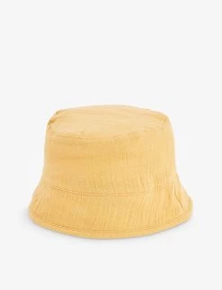 Textured Organic-cotton Bucket Hat -Kid Couture R04131291 HONEY ALT02