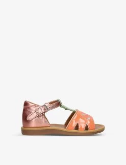 Pom D'Api Poppy Fruit Metallic-leather Sandals 6 Months-3 Years
