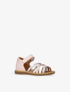Pom D'Api Poppy Lux Metallic-strap Faux-leather Sandals 6 Months-3 Years 6 Pom D'Api Poppy Lux Metallic-strap Faux-leather Sandals 6 Months-3 Years -Kid Couture R04132328 PALEPINK ALT02