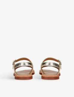 Pom D'Api Plaguette Tao Glitter-sequin Faux-leather Sandals 3-5 Years -Kid Couture R04132332 GOLD ALT03