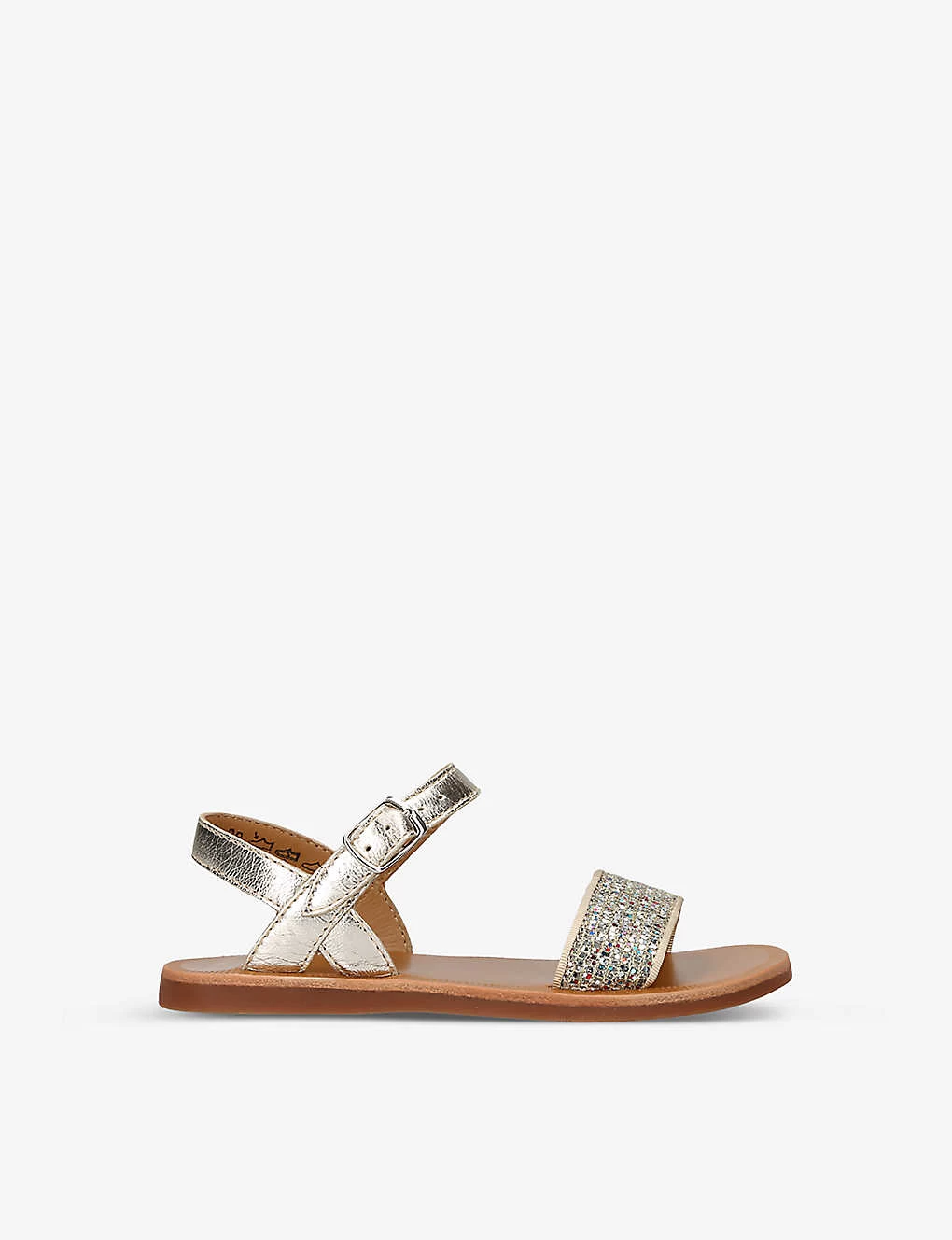 Pom D'Api Plaguette Tao Glitter-sequin Faux-leather Sandals 6-7 Years 1 Pom D'Api Plaguette Tao Glitter-sequin Faux-leather Sandals 6-7 Years