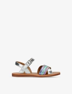 Pom D'Api Plagette Lili Metallic-leather Sandals 6-7 Years