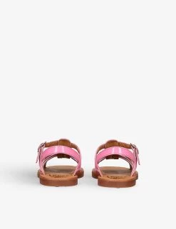 Pom D'Api Plagette Multi-strap Patent-leather Sandals 3-5 Years -Kid Couture R04132352 PINK ALT03