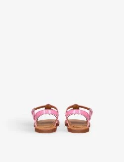 Pom D'Api Plagette Multi-strap Patent-leather Sandals 9-10 Years -Kid Couture R04132355 PINK ALT03