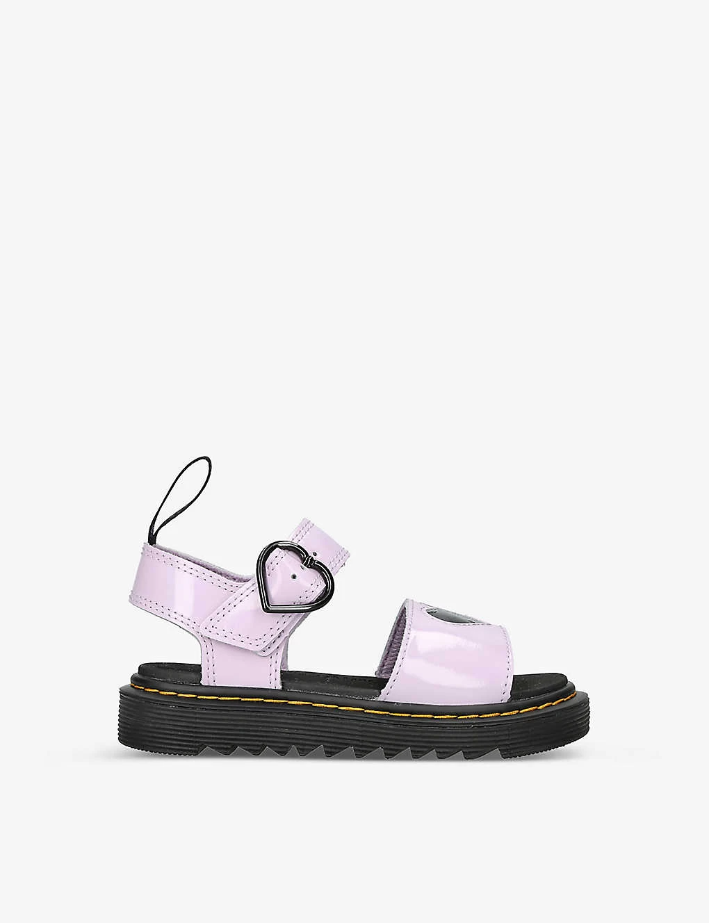 Dr. Martens Marlowe Heart-strap Metallic-leather Sandals 6-9 Years 1 Dr. Martens Marlowe Heart-strap Metallic-leather Sandals 6-9 Years