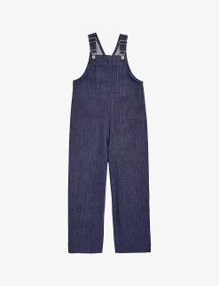 Patch-pocket Organic-cotton Denim Dungarees 1-10 Years