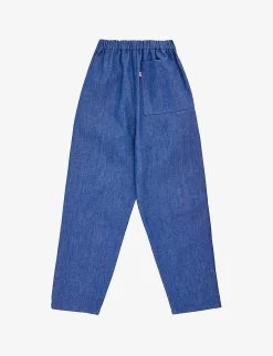 Elasticated-waist Straight-leg Organic-cotton Denim Jeans 1-10 Years -Kid Couture R04134115 BLUE ALT02