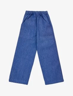 Wide-leg Organic-cotton Denim Jeans 1-10 Years