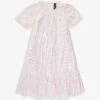 Mila Sequin-embellished Ruffle-trim Recycled-polyester Dress 4-10 Years