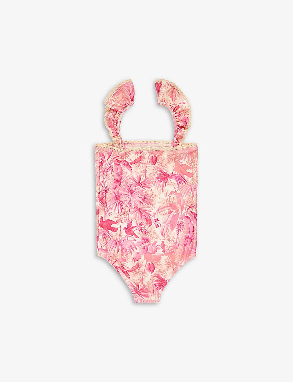 Zimmermann Ginger Graphic-print Frill-shoulders Stretch-woven Swimsuit 4-12 Years 3 Zimmermann Ginger Graphic-print Frill-shoulders Stretch-woven Swimsuit 4-12 Years - Image 3