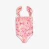 Zimmermann Ginger Graphic-print Frill-shoulders Stretch-woven Swimsuit 4-12 Years