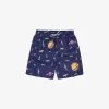 Rockets-print Shell Swim Shorts 1-13 Years