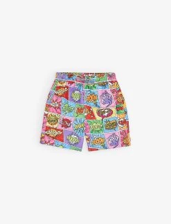 Comic Books-print Shell Swim Shorts 1-13 Years