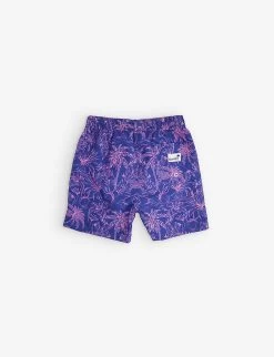Palms-pattern Recycled-polyester Swim Shorts 1-13 Years 5 Palms-pattern Recycled-polyester Swim Shorts 1-13 Years -Kid Couture R04136359 BLUE ALT02