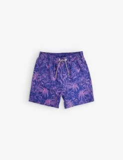 Palms-pattern Recycled-polyester Swim Shorts 1-13 Years