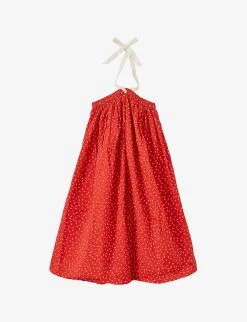 Agave Poppy-print Seersucker-cotton Dress 3-12 Years