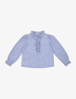 Cauliflower Stripe Cotton Blouse 3-12 Years