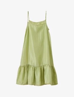 Grape Silk Slip Dress 3-12 Years