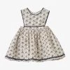 Jupiter Polka Floral-print Cotton Pinafore Dress 3-24 Months