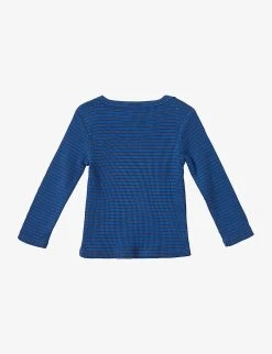 Kishon Stripe Ribbed Cotton-jersey Top 3 Months - 12 Years 5 Kishon Stripe Ribbed Cotton-jersey Top 3 Months - 12 Years -Kid Couture R04136724 CHARCOALBLUESTRIPE ALT02