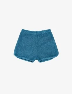 Leek Elasticated-waist Cotton-towelling Shorts 1-18 Months