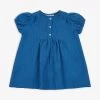 Yarrow Puff-sleeve Cotton Dress 3-24 Months