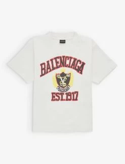 Balenciaga Graphic-print Regular-fit Cotton-jersey T-shirt 4-10 Years