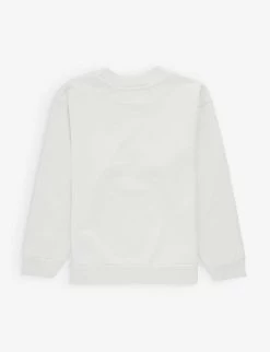 Balenciaga Graphic-print Regular-fit Cotton-jersey T-shirt 4-10 Years -Kid Couture R04137872 DIRTYWHITE ALT02