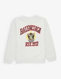 Balenciaga Graphic-print Regular-fit Cotton-jersey T-shirt 4-10 Years
