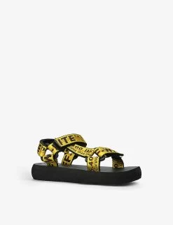 Industrial Logo-strap Woven Sandals 4-8 Years -Kid Couture R04141690 YELLOW ALT02
