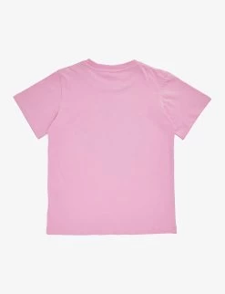 STELLA MCCARTNEY Circle-shape Logo-print Cotton-jersey T-shirt 4-14 Years 5 STELLA MCCARTNEY Circle-shape Logo-print Cotton-jersey T-shirt 4-14 Years -Kid Couture R04142103 PURPLE ALT02