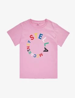 STELLA MCCARTNEY Circle-shape Logo-print Cotton-jersey T-shirt 4-14 Years