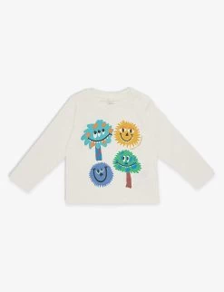 STELLA MCCARTNEY Flower-print Organic-cotton T-shirt 3-36 Months