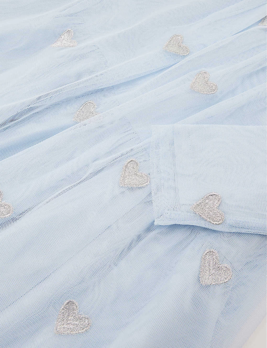 STELLA MCCARTNEY Heart-embroidered Recycled-polyester Tulle Dress 6-36 Months 2 STELLA MCCARTNEY Heart-embroidered Recycled-polyester Tulle Dress 6-36 Months - Image 2