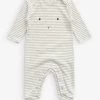 Stripe Bunny Organic-cotton Babygrow 0-12 Months