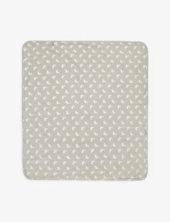 Woodland And Fawn Hare-print Cotton Jersey Blanket