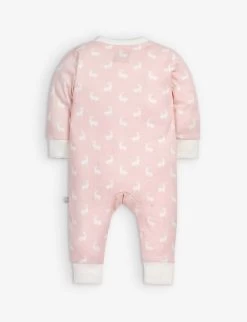 Hare-print Cotton Romper 0-12 Months -Kid Couture R04147092 PINK ALT02