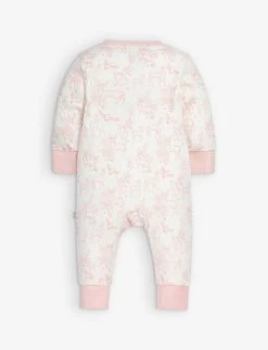 Woodland-print Cotton Romper 0-12 Months -Kid Couture R04147095 PINK ALT02